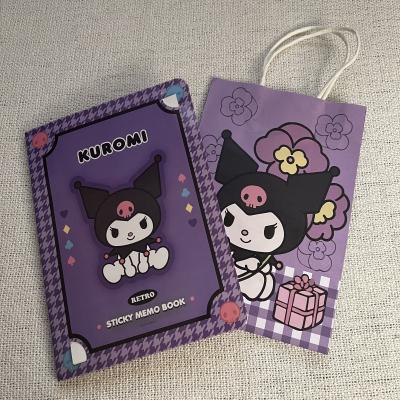 دفتر الملاحظات اللاصقة + كيس أهداء بشخصية كورومي 