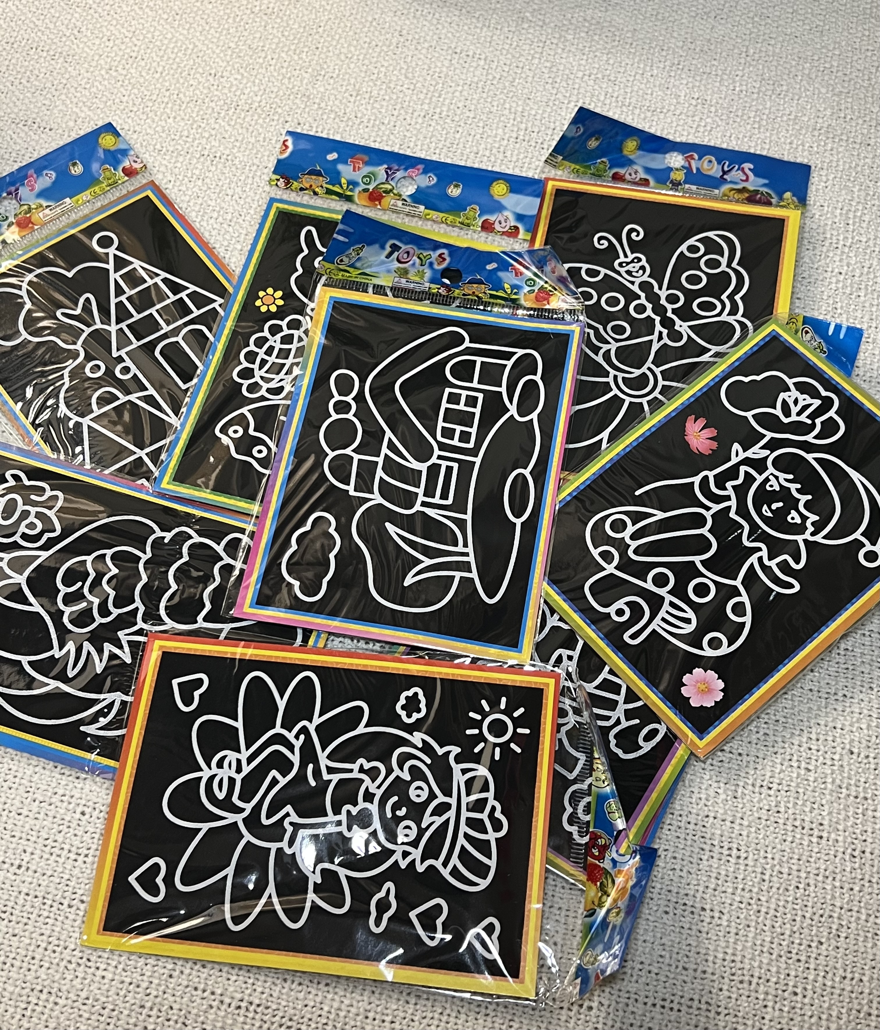 لوحات رسم بالخدش برسومات متنوعة