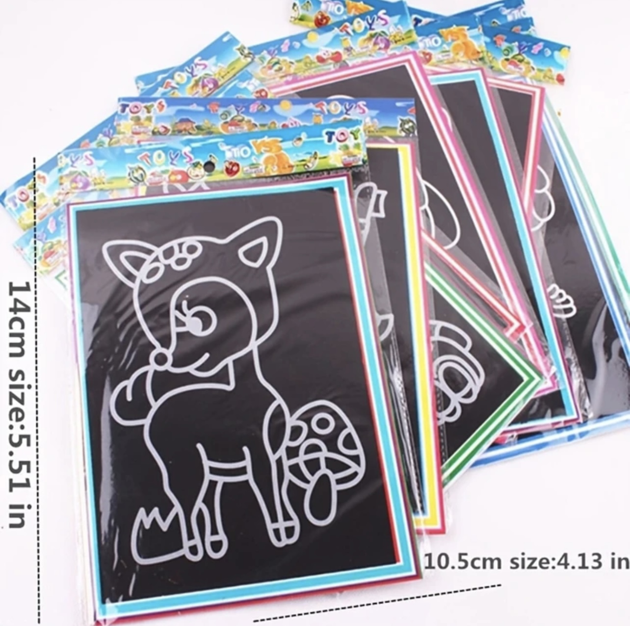 لوحات رسم بالخدش برسومات متنوعة