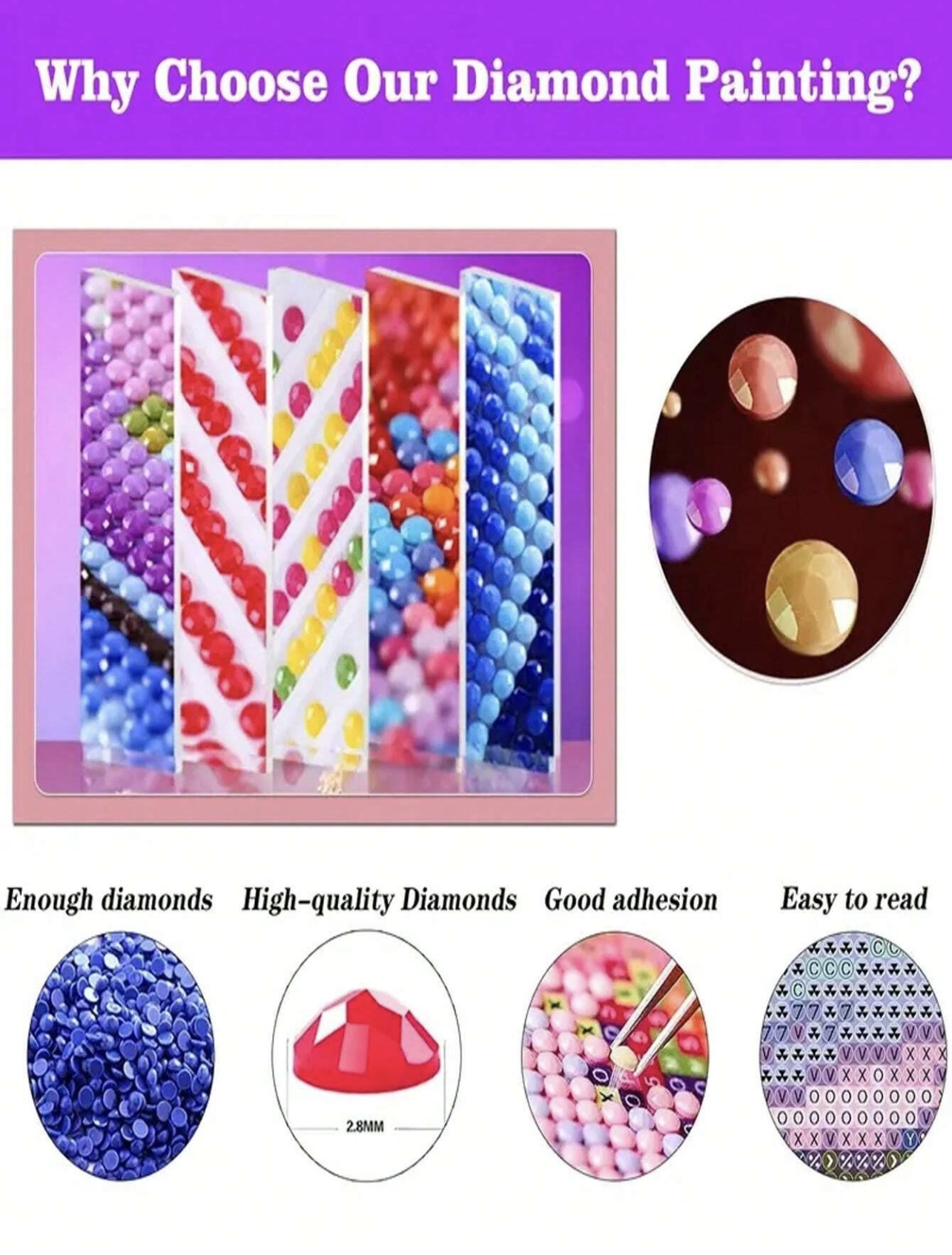 مجموعة فن الرسم الماسي على قواعد الأكواب 