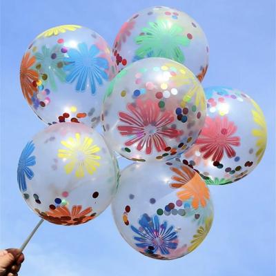 بلونات شفافة برسومات ملونة للاطفال