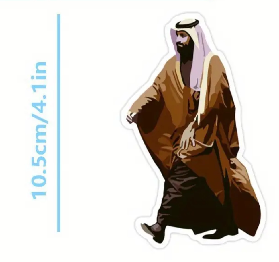 "ستيكر" ملصق مميز بصورة ولي العهد السعودي