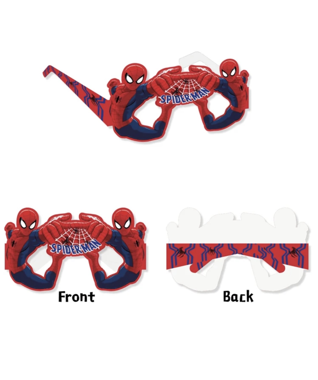 نظارات سبايدرمان لحفلات الاطفال 