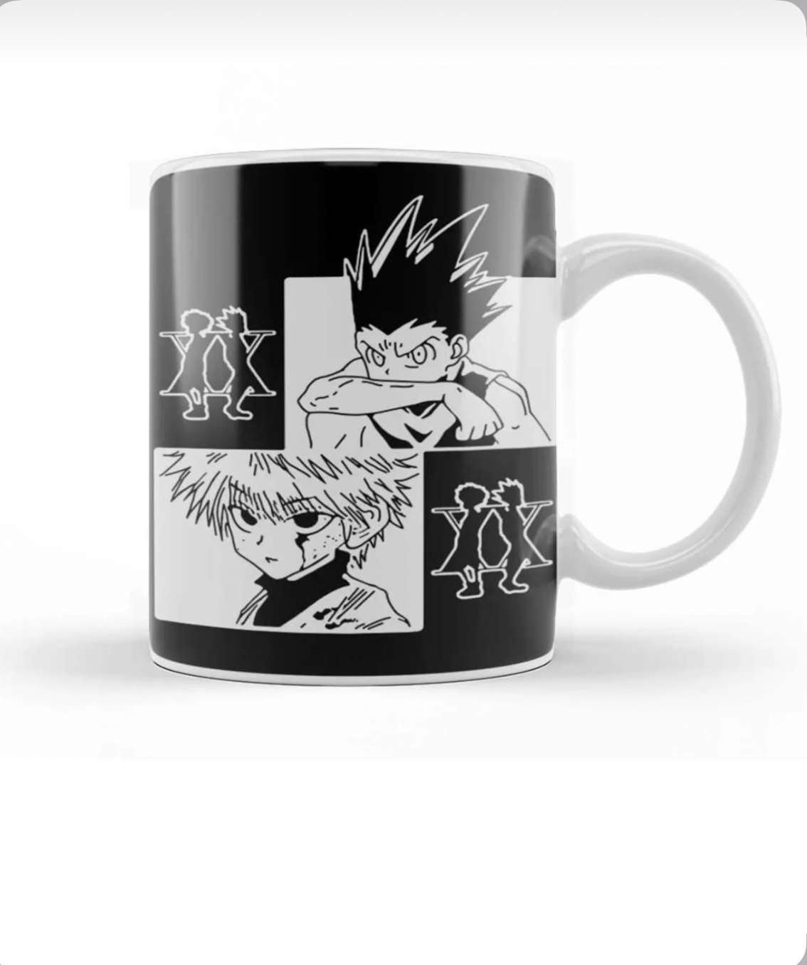 بوكس هدية 🎀 كوب انمي هانتر + فواصل كتب ملونة