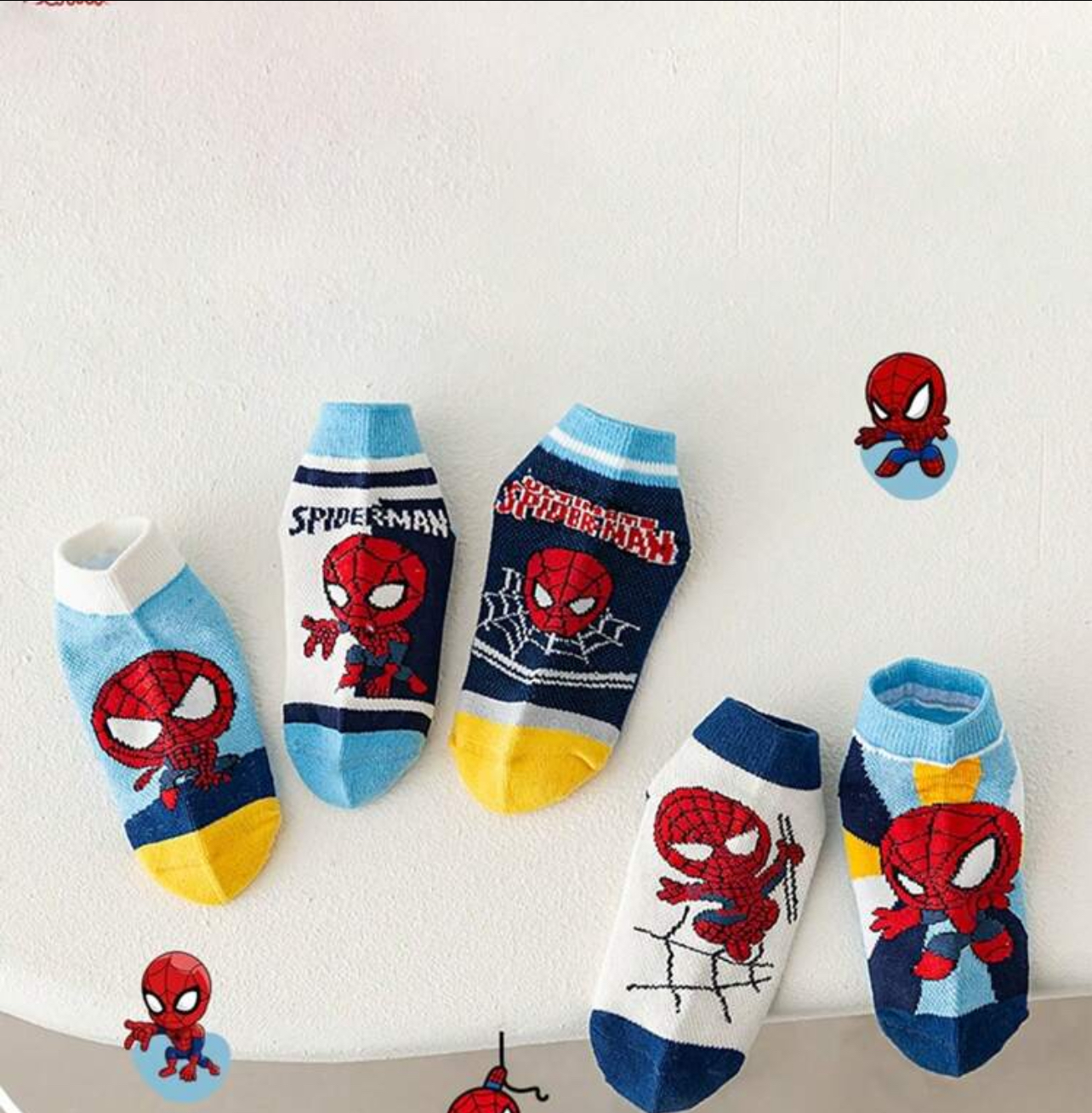 جوارب سبايدرمان للاولاد 