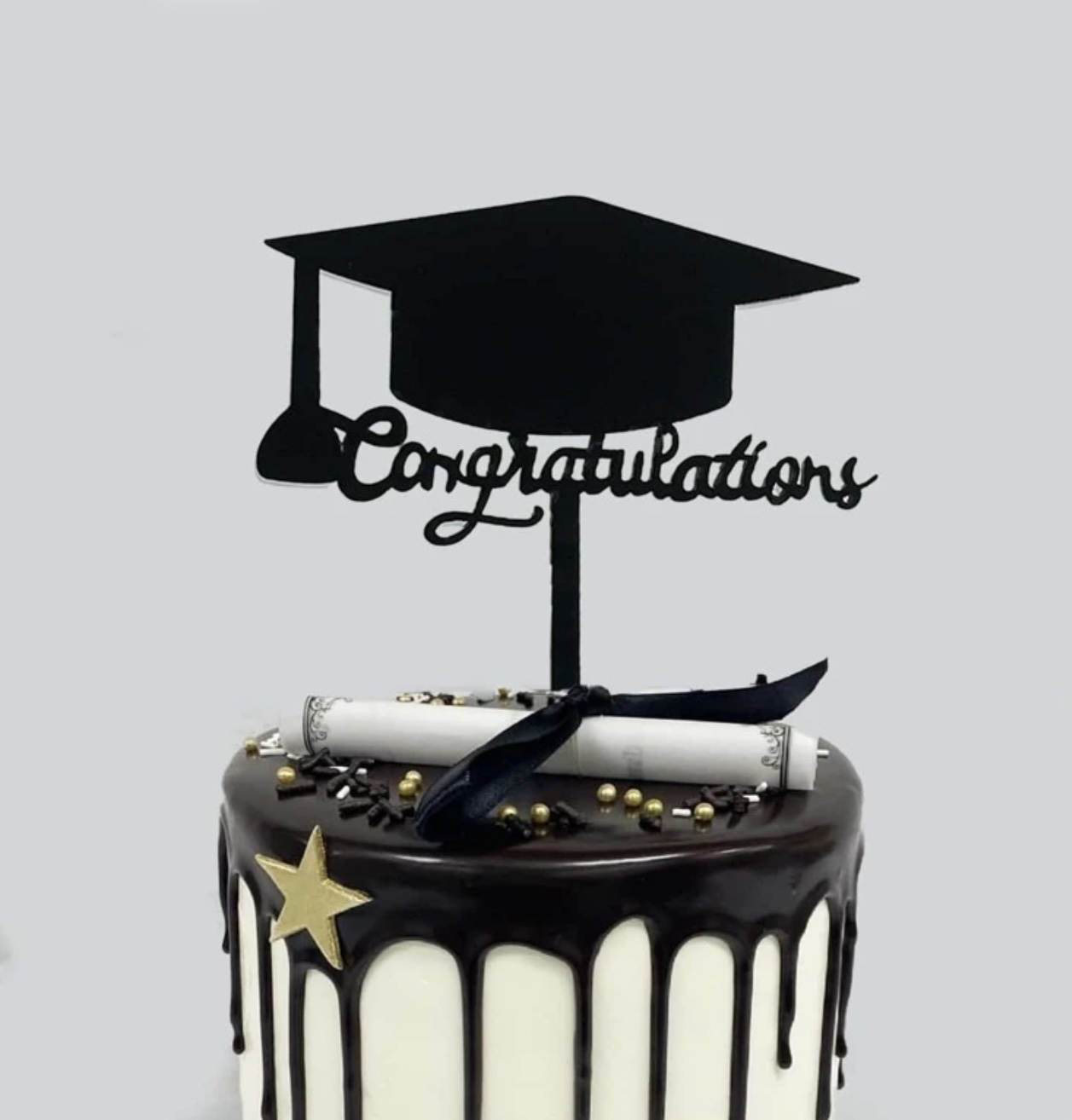 تغريسة  كيكة حفلة التخرج 