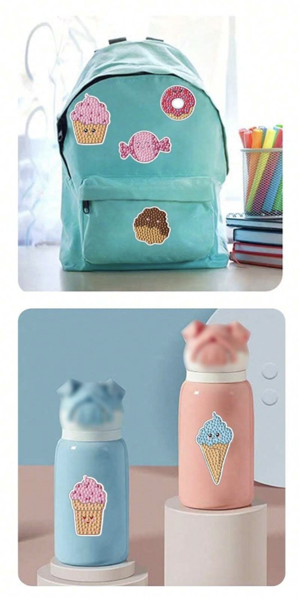 مجموعة فن الرسم الماسي على الملصقات 